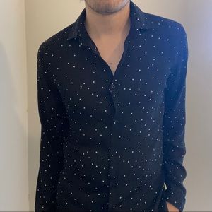 Zara polka dot shirt
